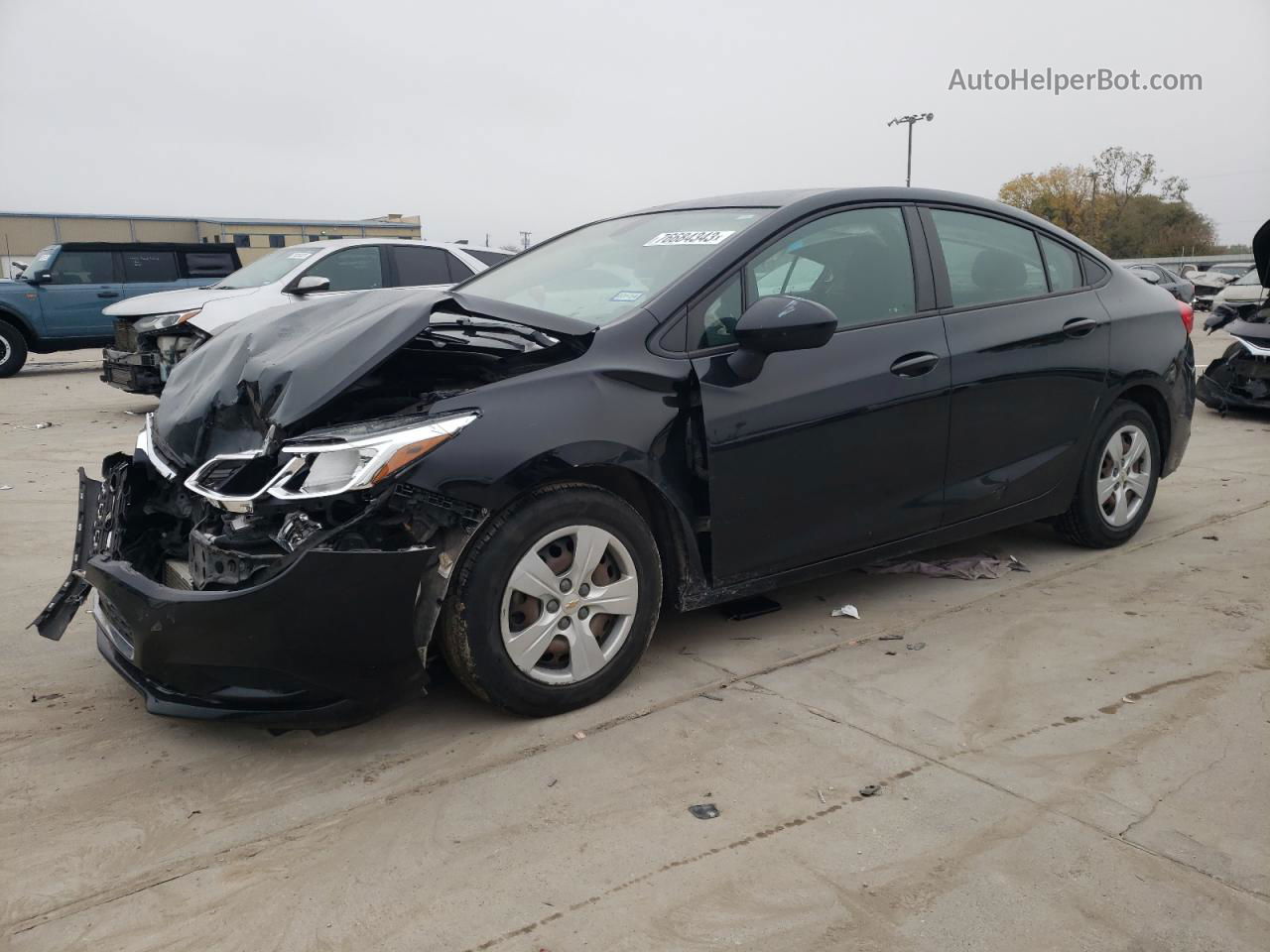 2017 Chevrolet Cruze Ls Black vin: 1G1BC5SM2H7271831