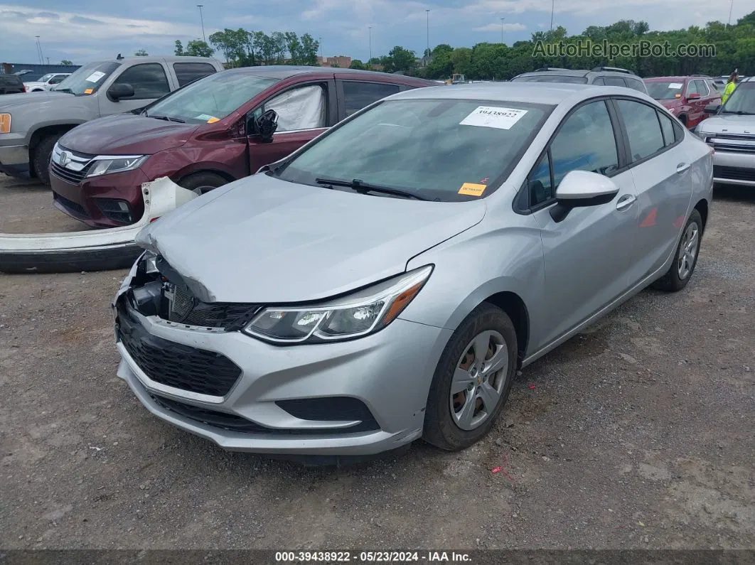 2018 Chevrolet Cruze Ls Auto Gray vin: 1G1BC5SM2J7103418