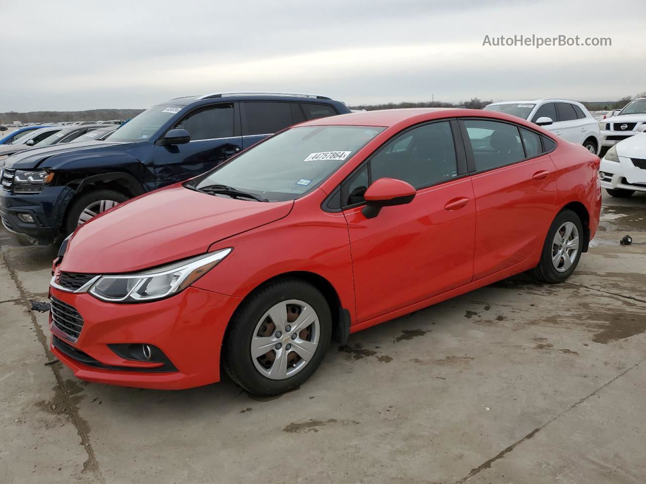 2018 Chevrolet Cruze Ls Red vin: 1G1BC5SM2J7109316