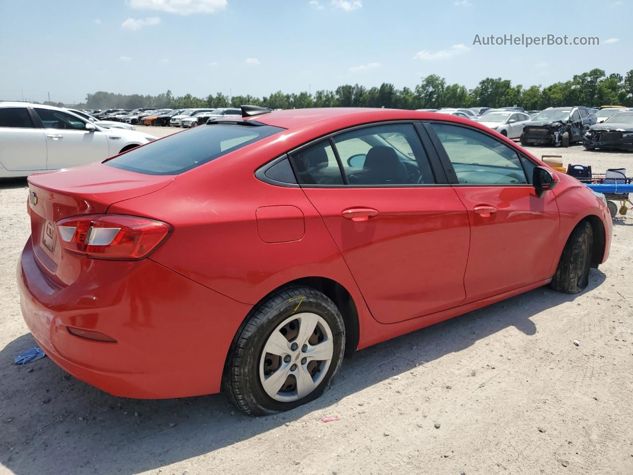 2018 Chevrolet Cruze Ls Red vin: 1G1BC5SM2J7181147