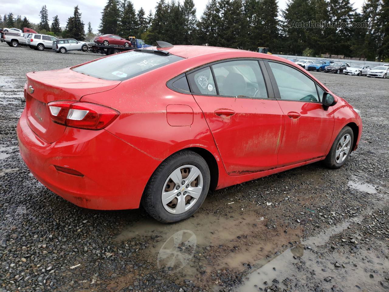 2017 Chevrolet Cruze Ls Red vin: 1G1BC5SM3H7100554