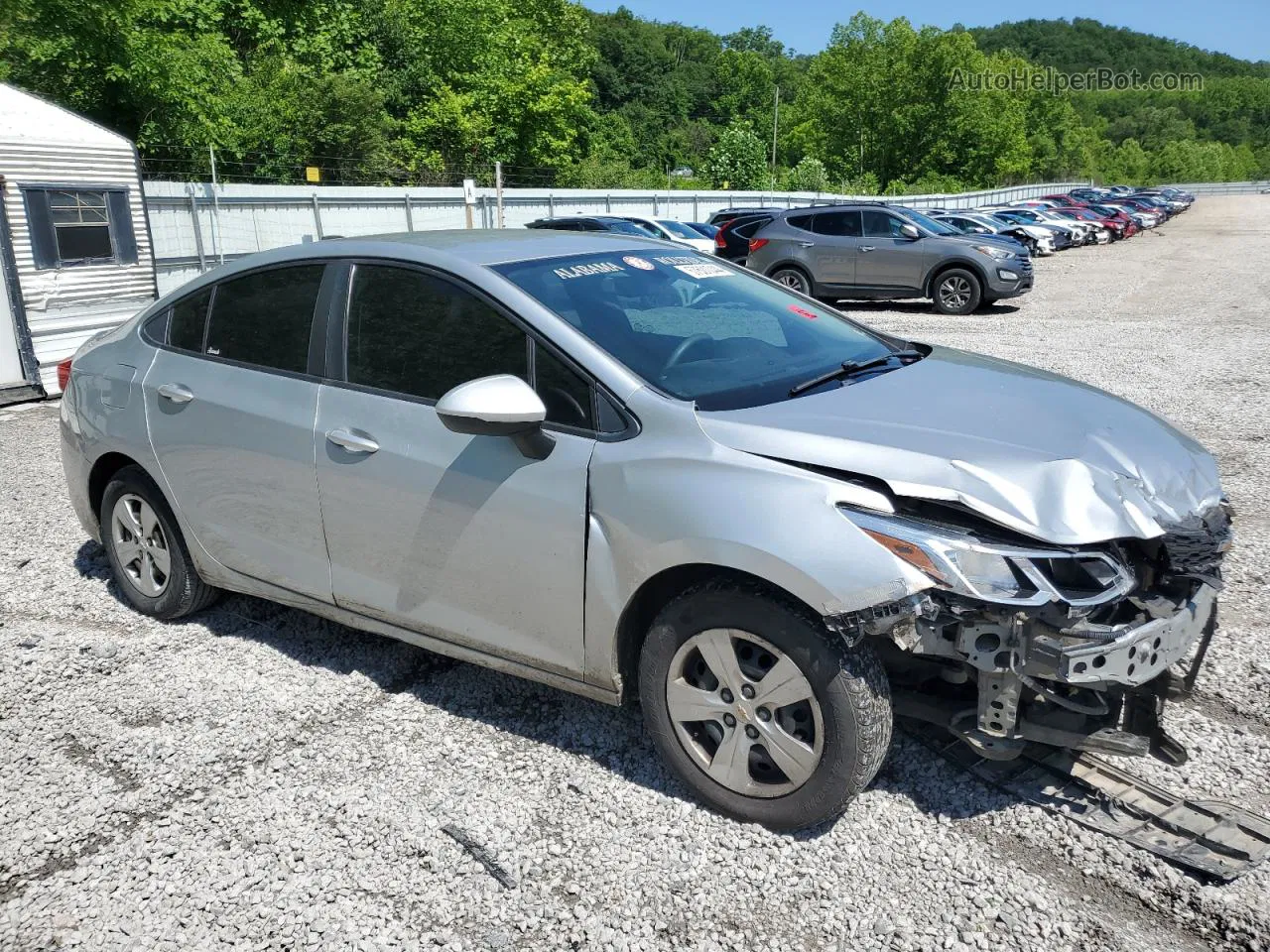 2017 Chevrolet Cruze Ls Silver vin: 1G1BC5SM3H7106287