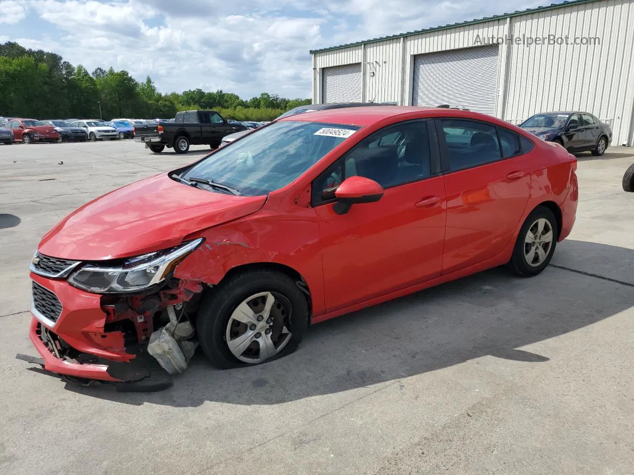 2017 Chevrolet Cruze Ls Red vin: 1G1BC5SM3H7152685