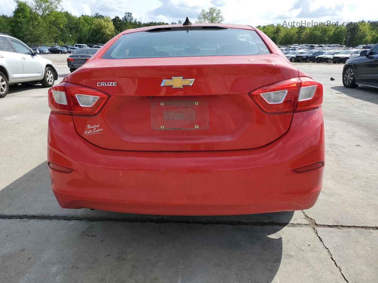 2017 Chevrolet Cruze Ls Red vin: 1G1BC5SM3H7152685