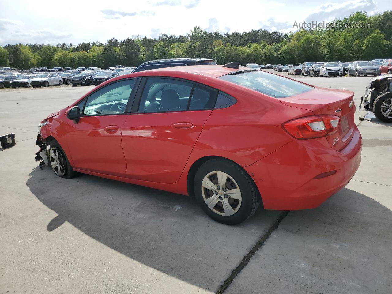 2017 Chevrolet Cruze Ls Red vin: 1G1BC5SM3H7152685