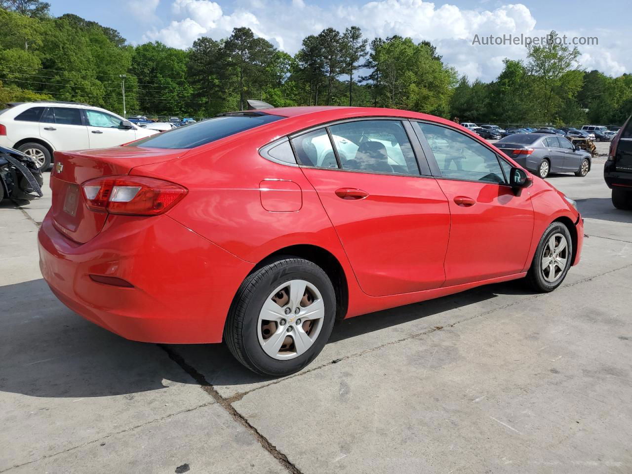 2017 Chevrolet Cruze Ls Red vin: 1G1BC5SM3H7152685