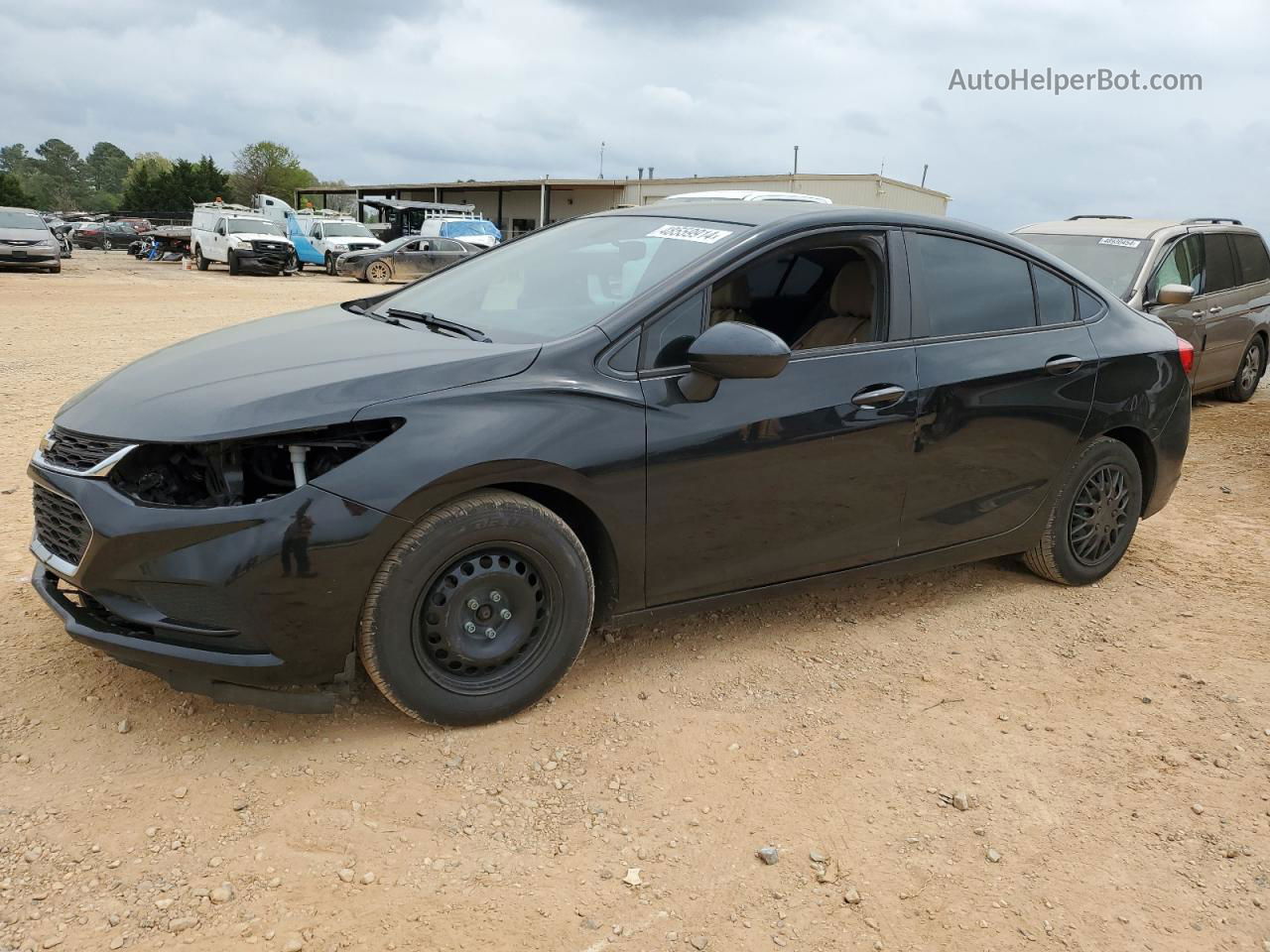 2017 Chevrolet Cruze Ls Black vin: 1G1BC5SM3H7180681