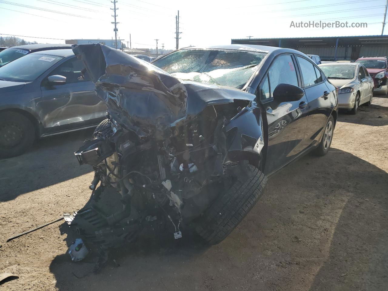 2018 Chevrolet Cruze Ls Black vin: 1G1BC5SM3J7101290