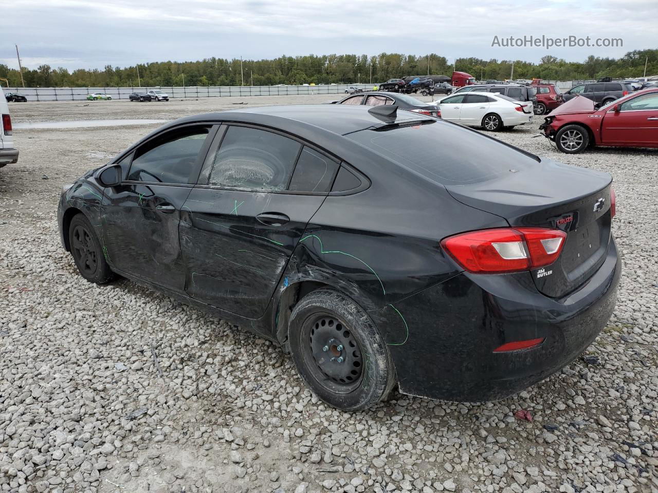 2018 Chevrolet Cruze Ls Black vin: 1G1BC5SM3J7127260