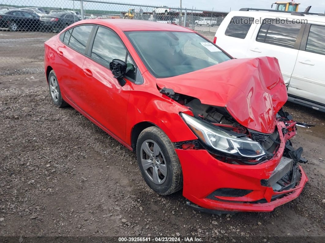 2018 Chevrolet Cruze Ls Auto Red vin: 1G1BC5SM3J7146214