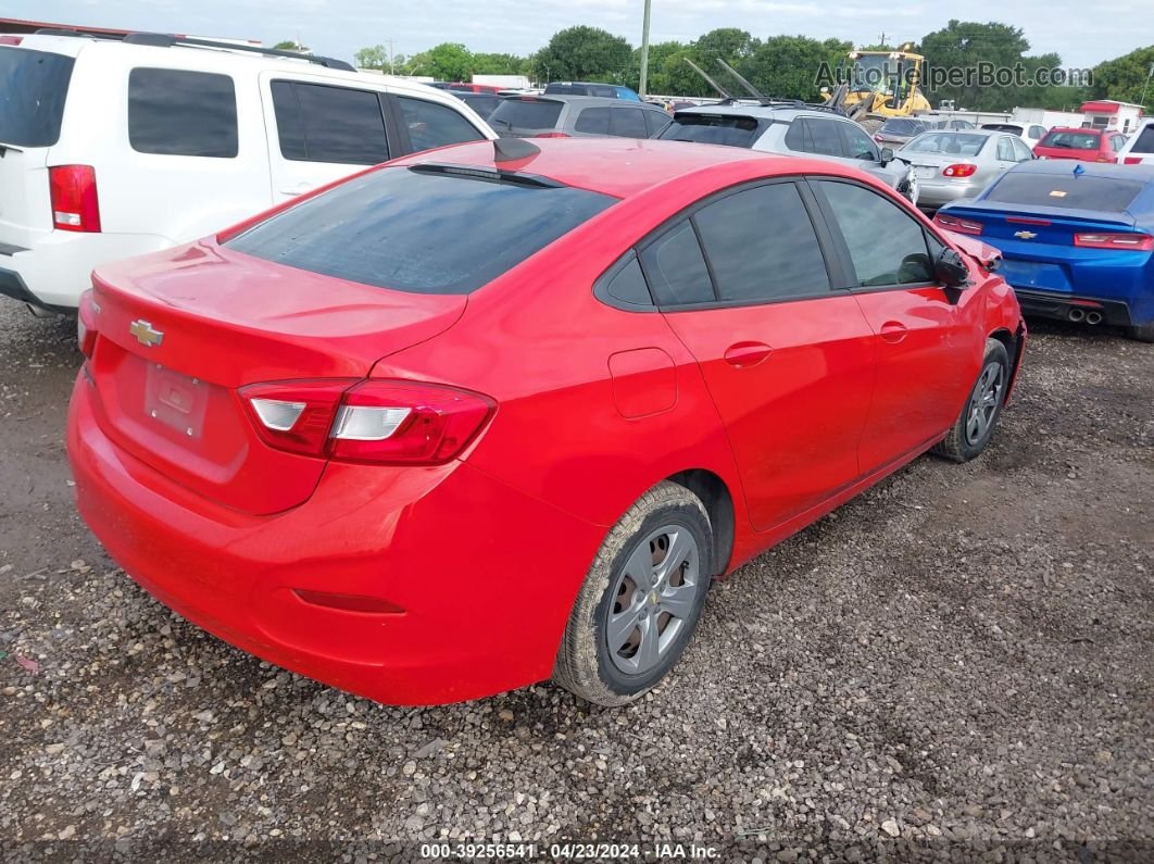 2018 Chevrolet Cruze Ls Auto Red vin: 1G1BC5SM3J7146214