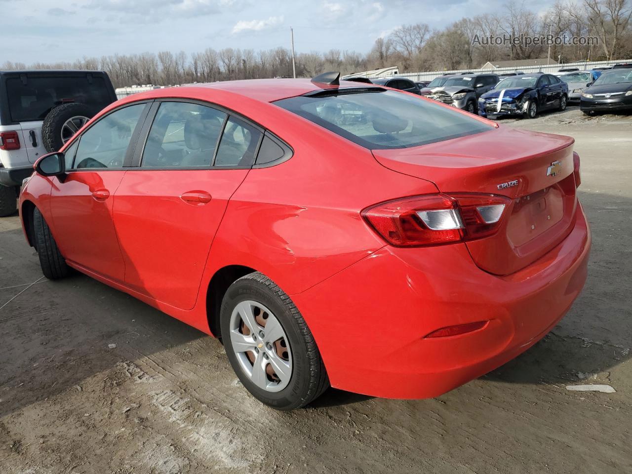 2018 Chevrolet Cruze Ls Red vin: 1G1BC5SM3J7186647