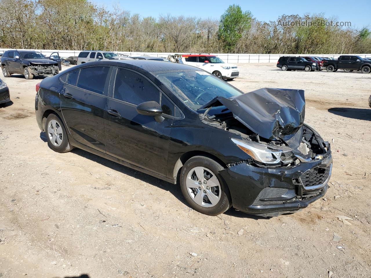 2018 Chevrolet Cruze Ls Black vin: 1G1BC5SM3J7191959