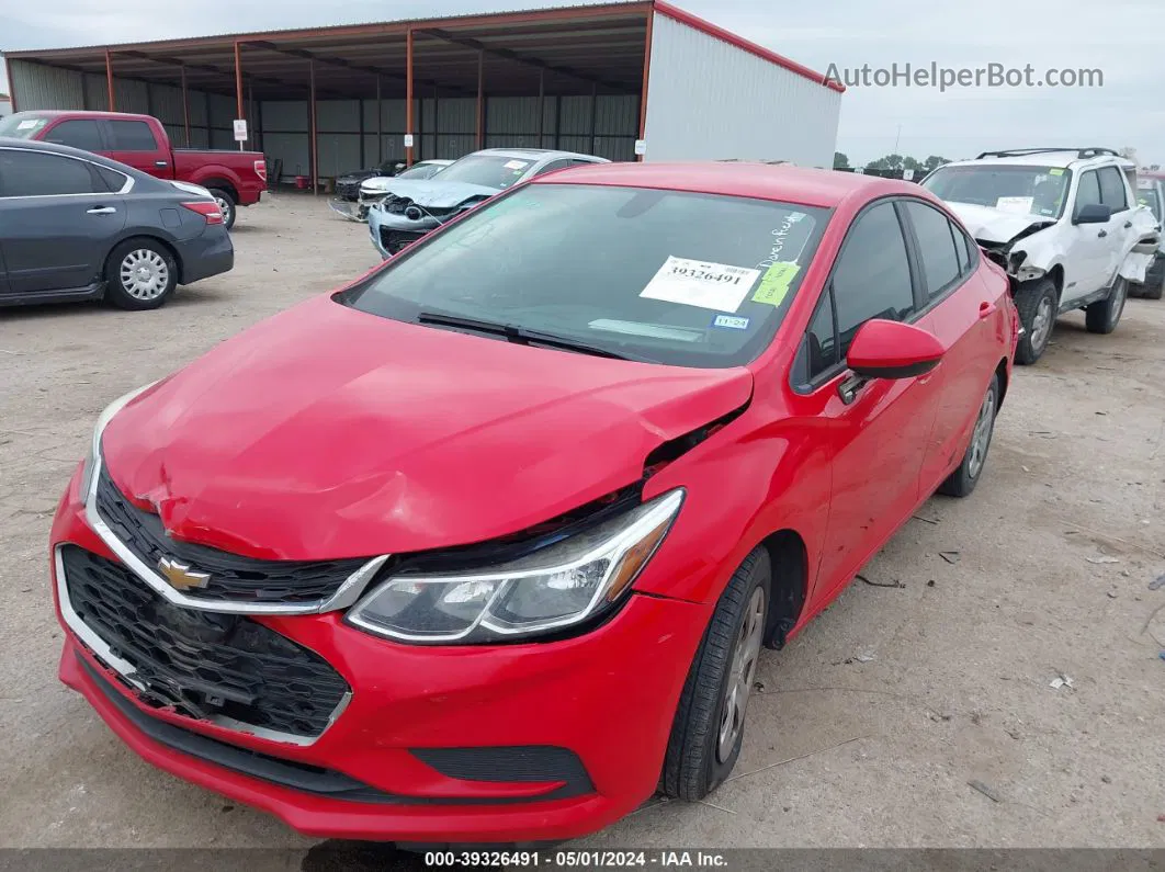 2018 Chevrolet Cruze Ls Auto Red vin: 1G1BC5SM3J7212549