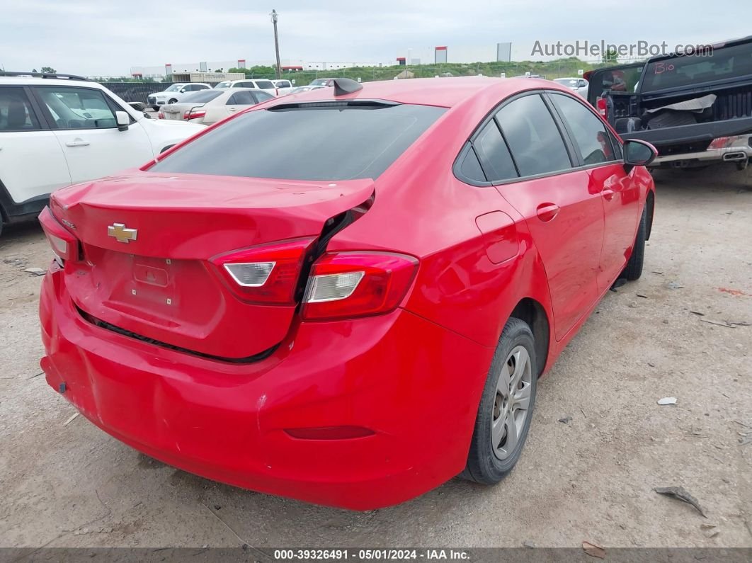2018 Chevrolet Cruze Ls Auto Red vin: 1G1BC5SM3J7212549