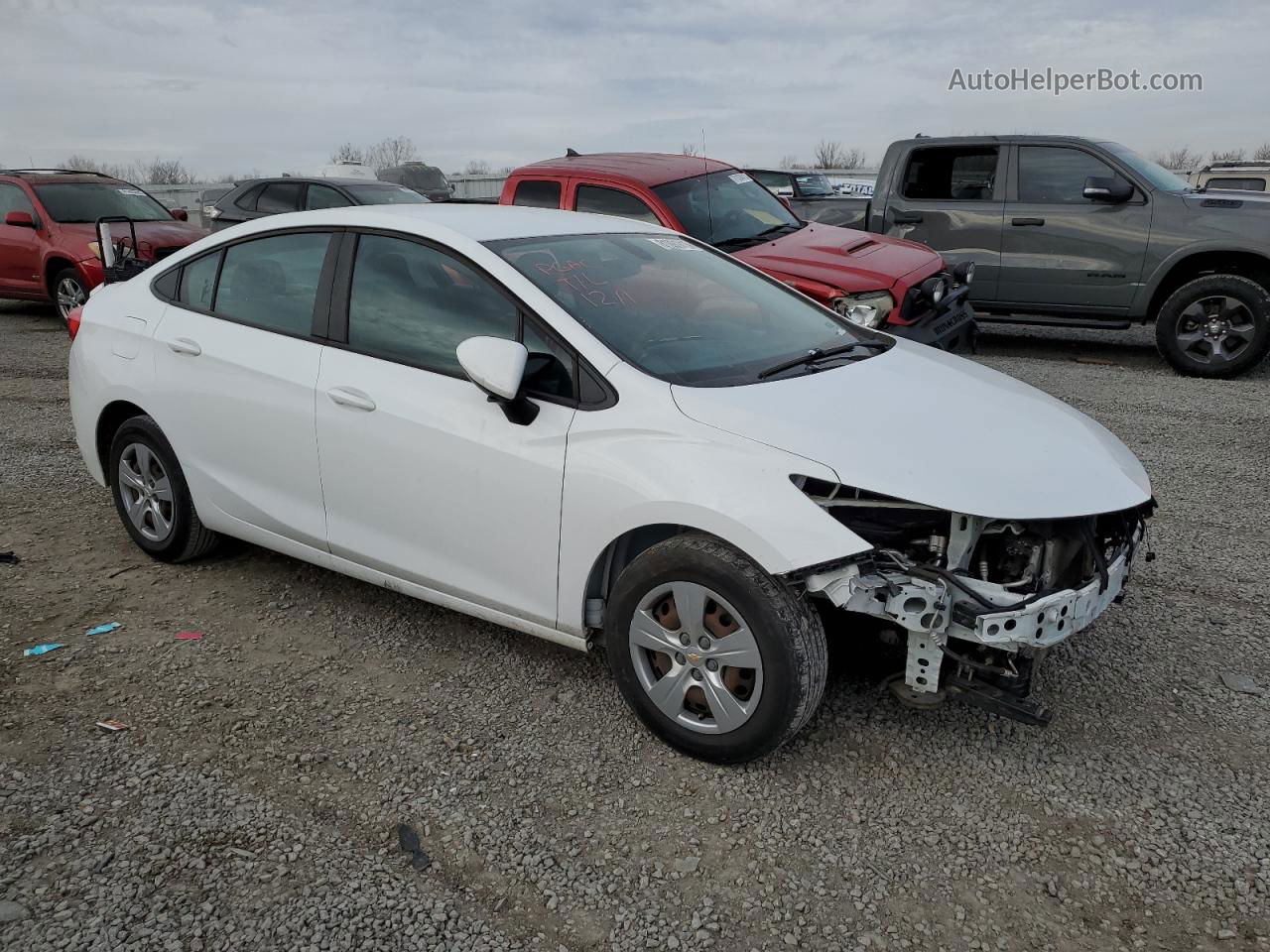 2016 Chevrolet Cruze Ls White vin: 1G1BC5SM4G7314922