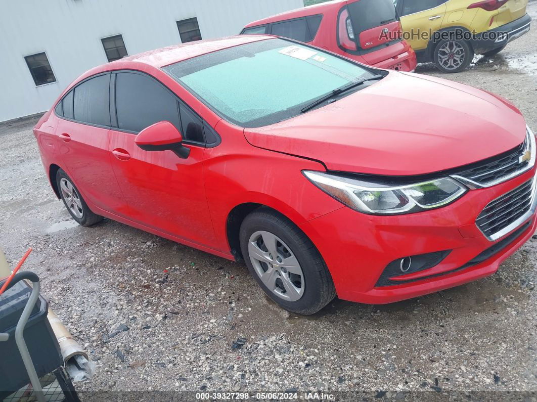 2018 Chevrolet Cruze Ls Auto Red vin: 1G1BC5SM4J7151566