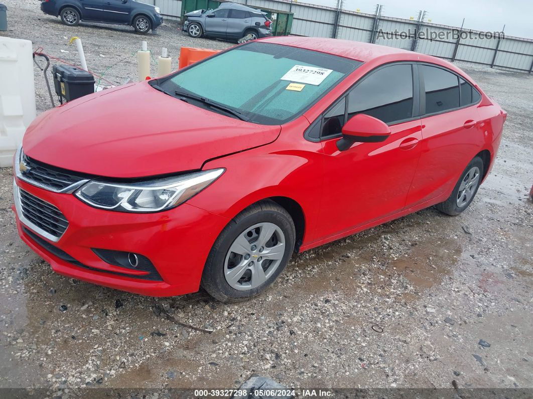 2018 Chevrolet Cruze Ls Auto Red vin: 1G1BC5SM4J7151566