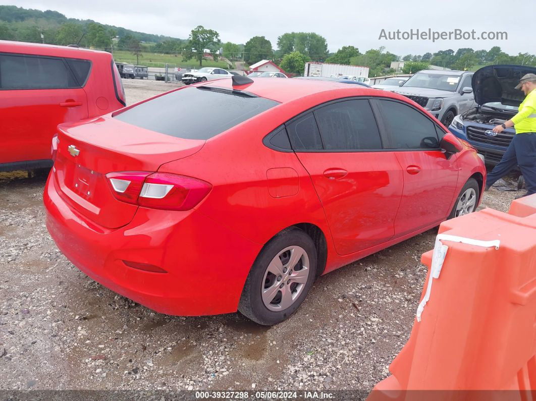 2018 Chevrolet Cruze Ls Auto Red vin: 1G1BC5SM4J7151566