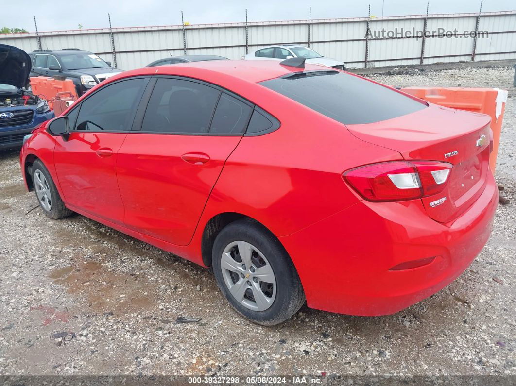 2018 Chevrolet Cruze Ls Auto Red vin: 1G1BC5SM4J7151566