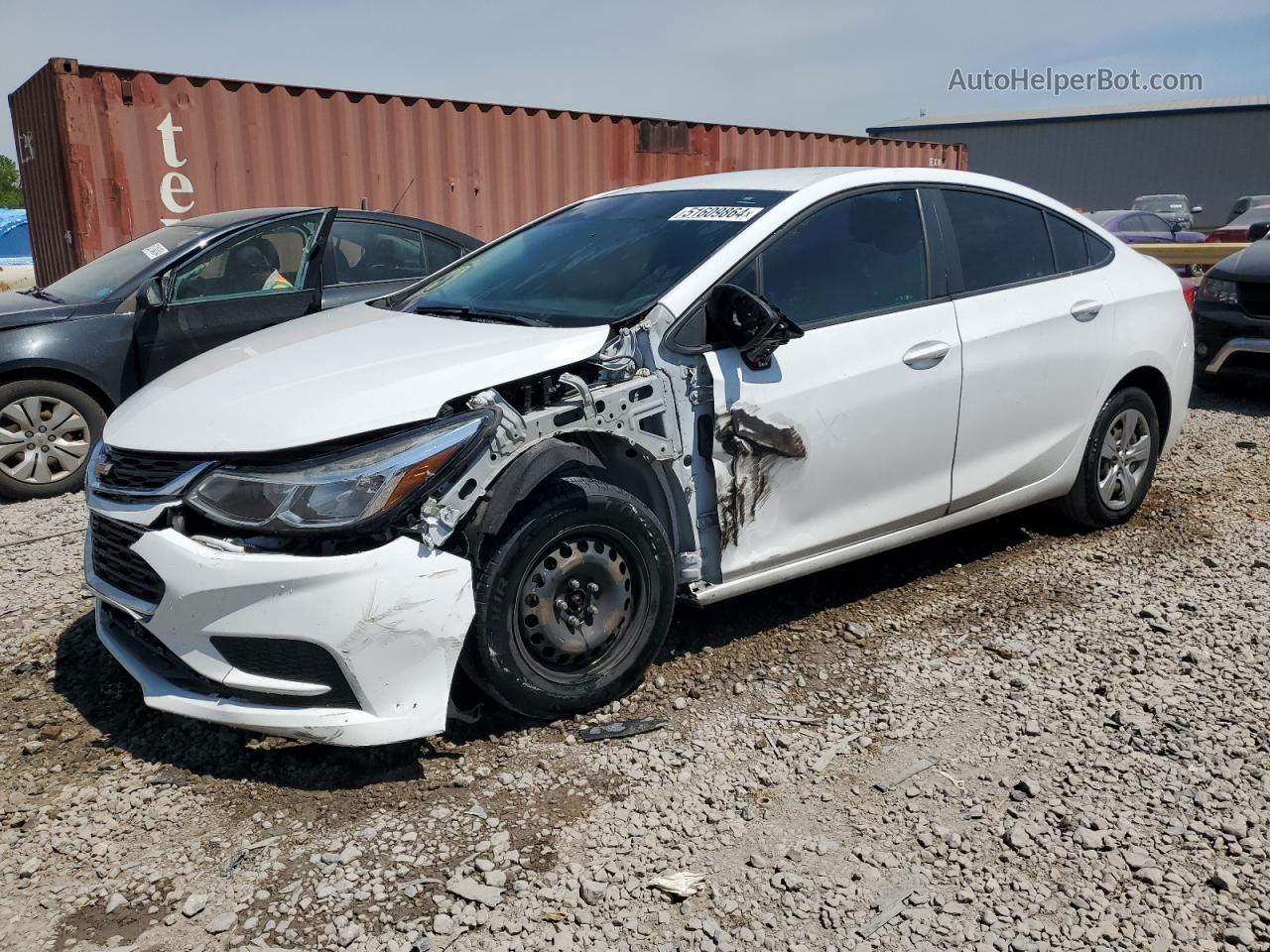 2018 Chevrolet Cruze Ls Белый vin: 1G1BC5SM4J7188858