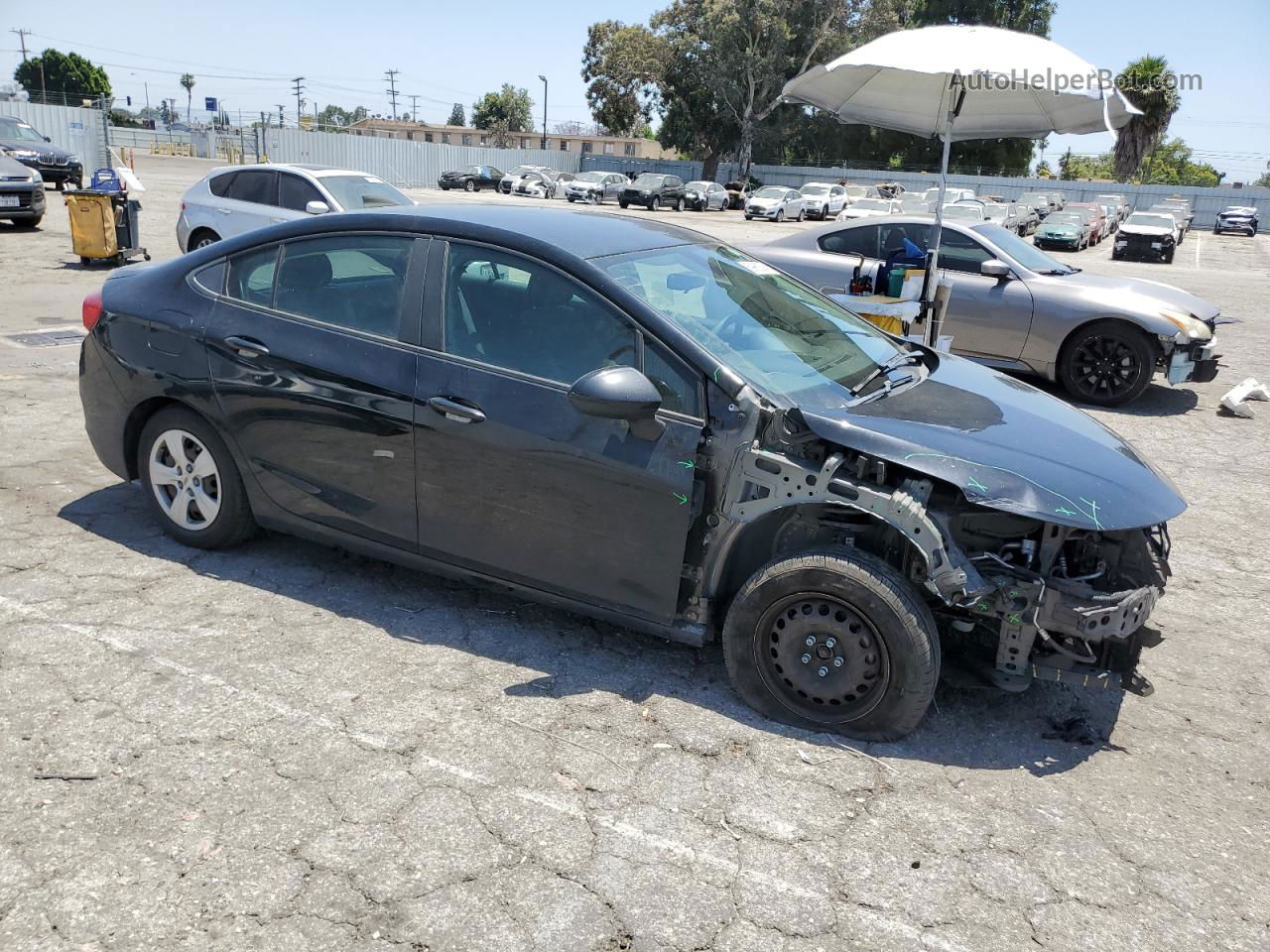 2018 Chevrolet Cruze Ls Black vin: 1G1BC5SM4J7216772