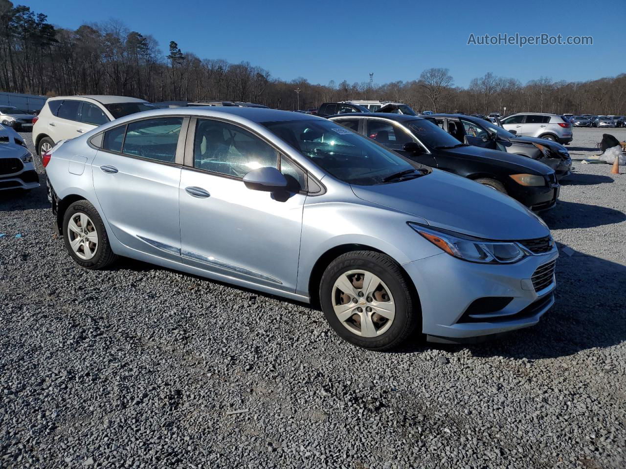 2017 Chevrolet Cruze Ls Silver vin: 1G1BC5SM5H7280412