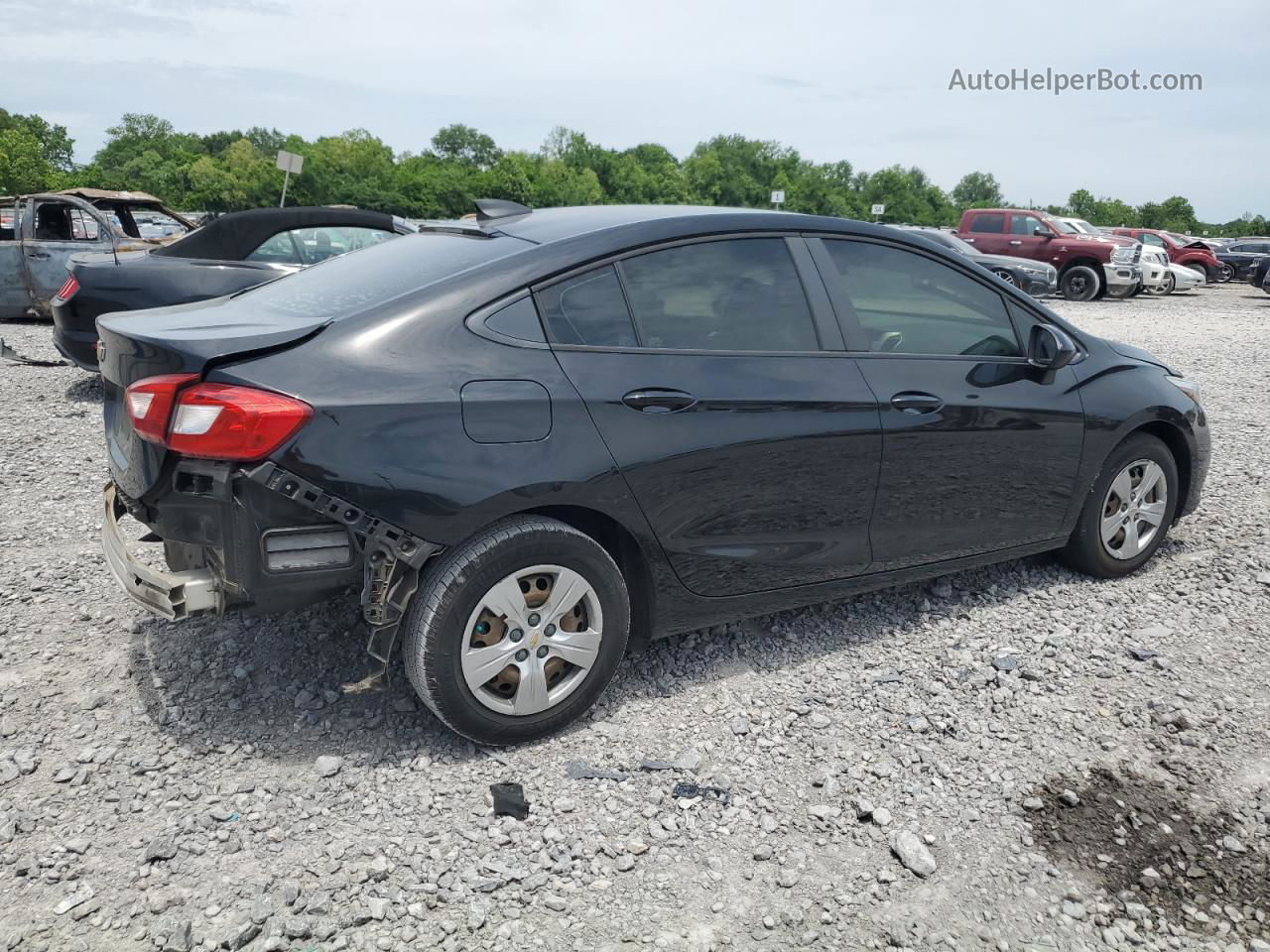 2017 Chevrolet Cruze Ls Black vin: 1G1BC5SM5H7280622