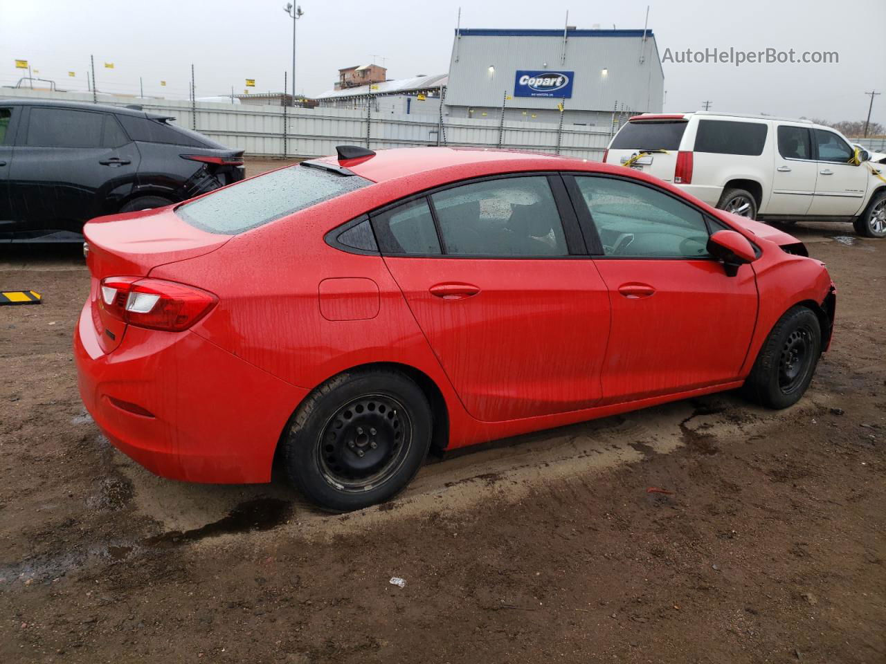 2017 Chevrolet Cruze Ls Red vin: 1G1BC5SM6H7185809