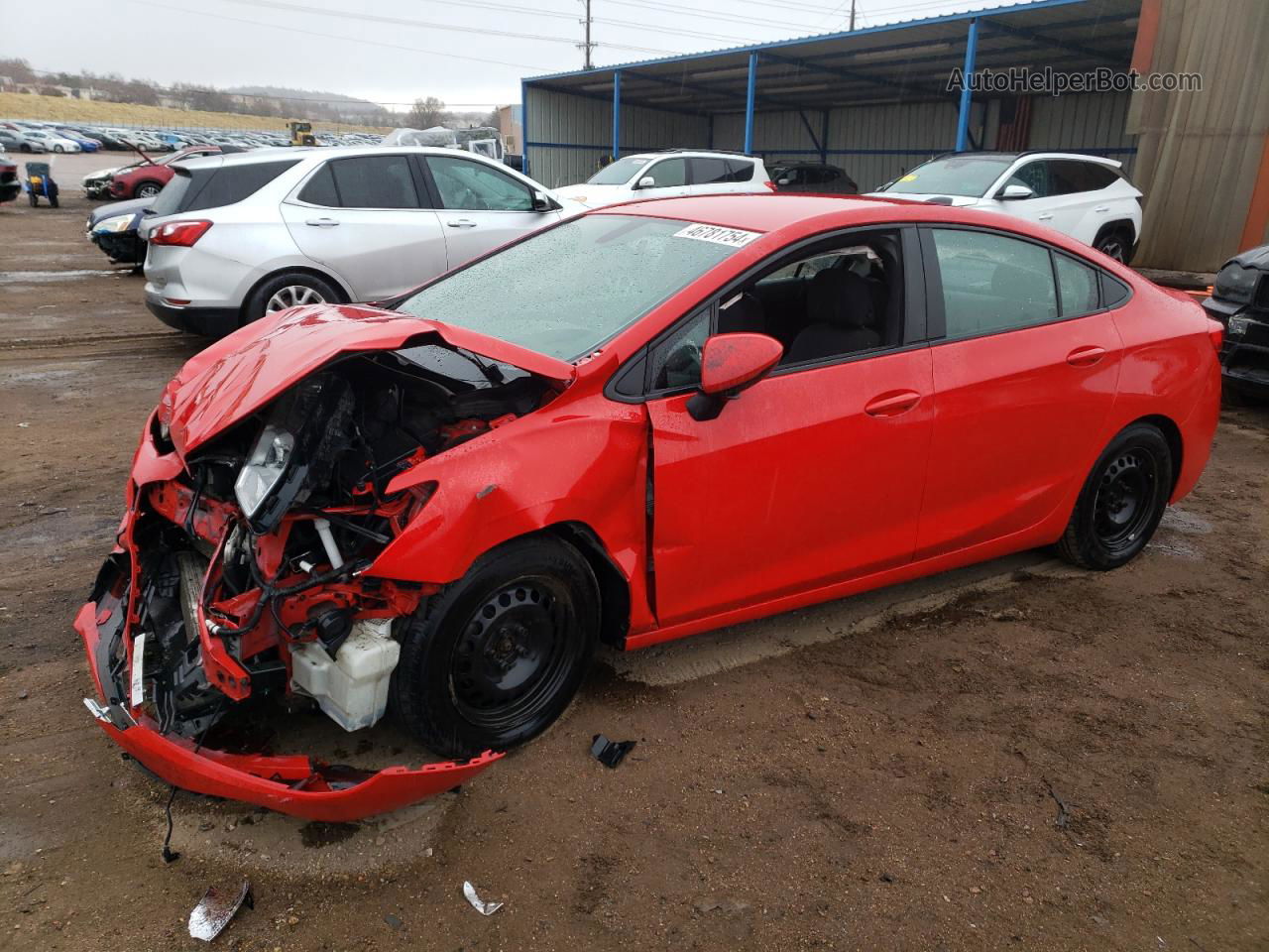 2017 Chevrolet Cruze Ls Red vin: 1G1BC5SM6H7185809