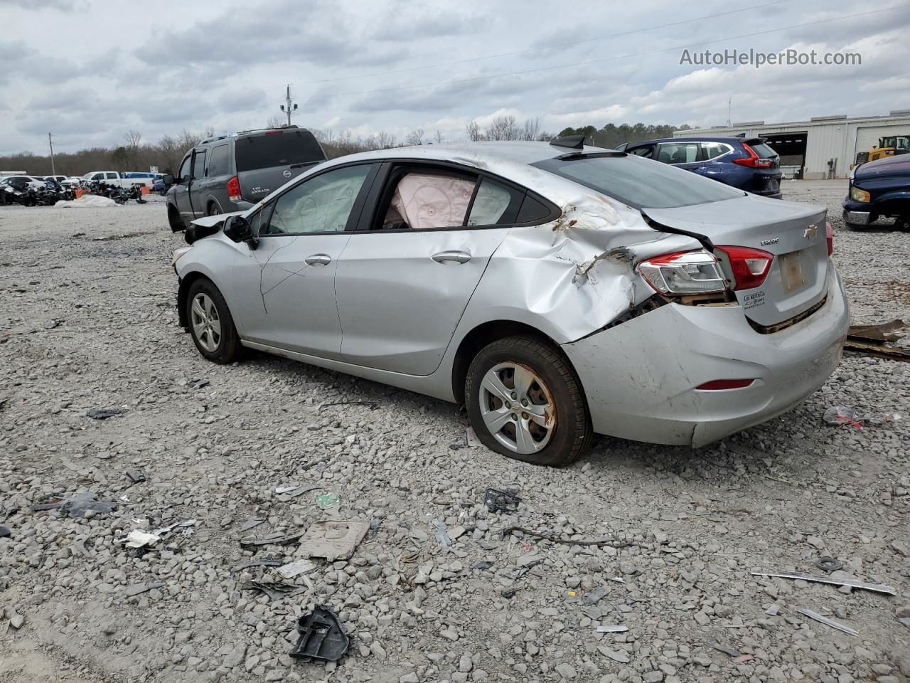 2017 Chevrolet Cruze Ls Silver vin: 1G1BC5SM6H7208957