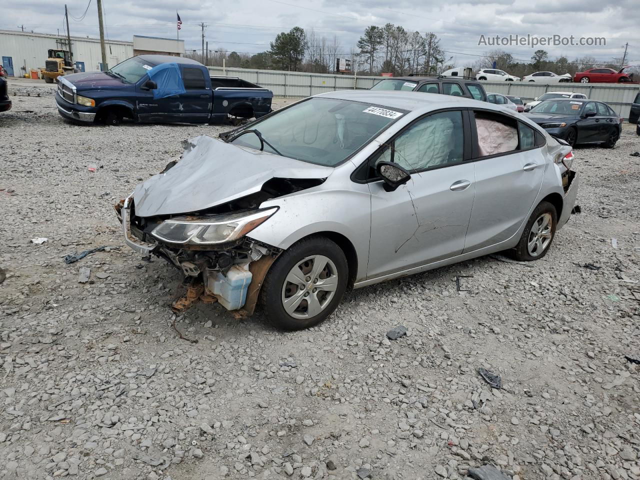 2017 Chevrolet Cruze Ls Silver vin: 1G1BC5SM6H7208957