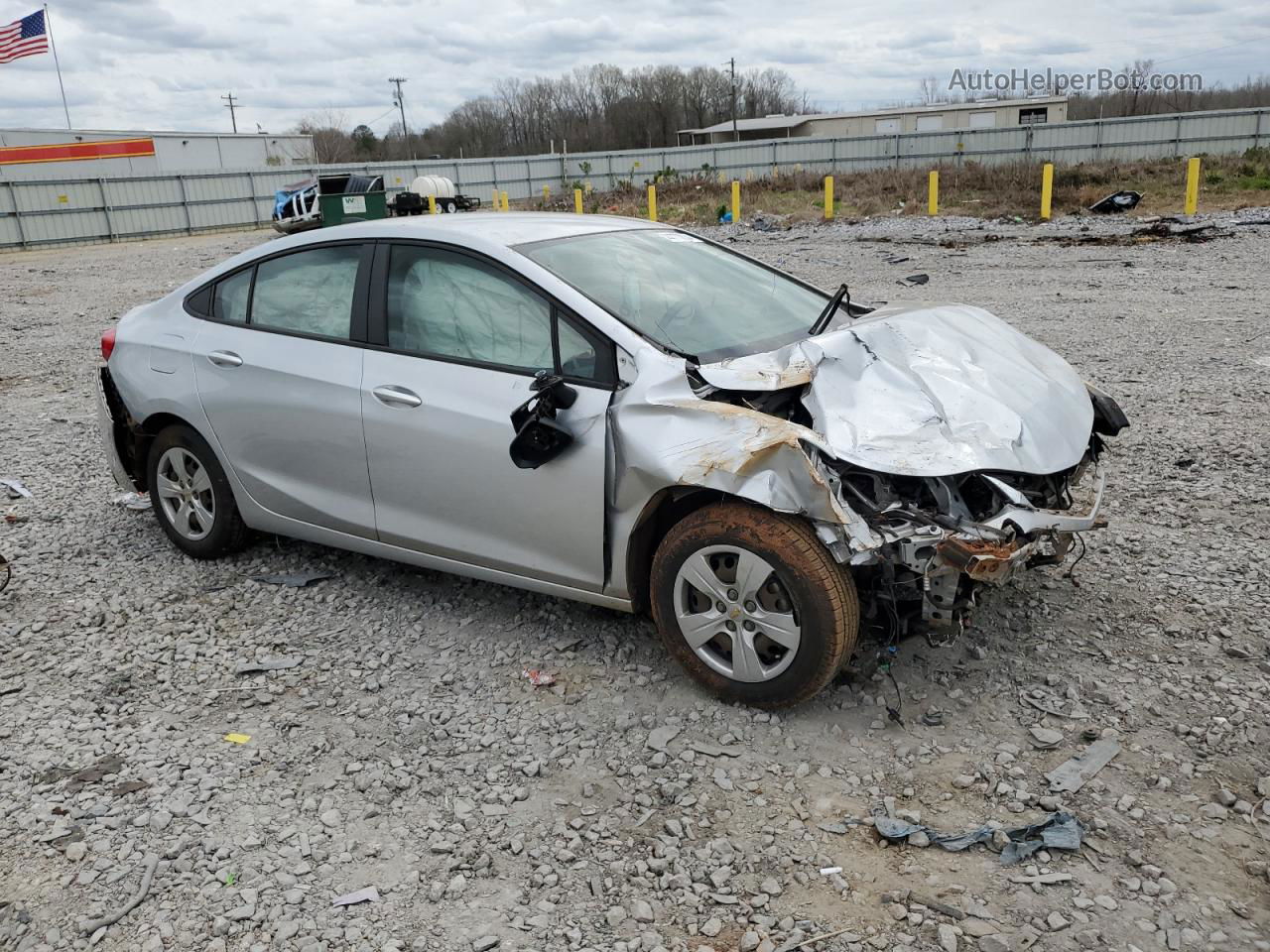 2017 Chevrolet Cruze Ls Silver vin: 1G1BC5SM6H7208957