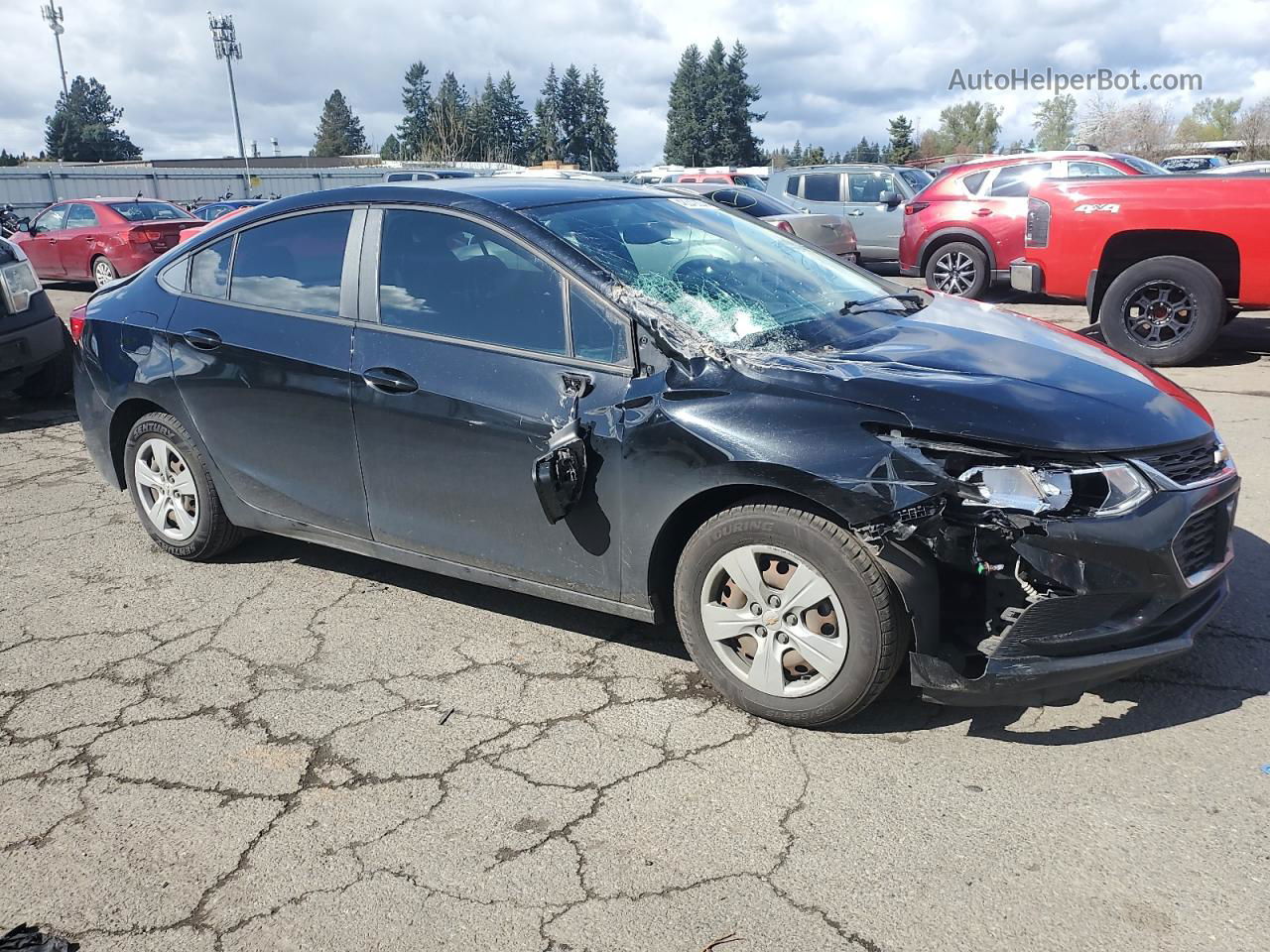 2017 Chevrolet Cruze Ls Black vin: 1G1BC5SM6H7276420