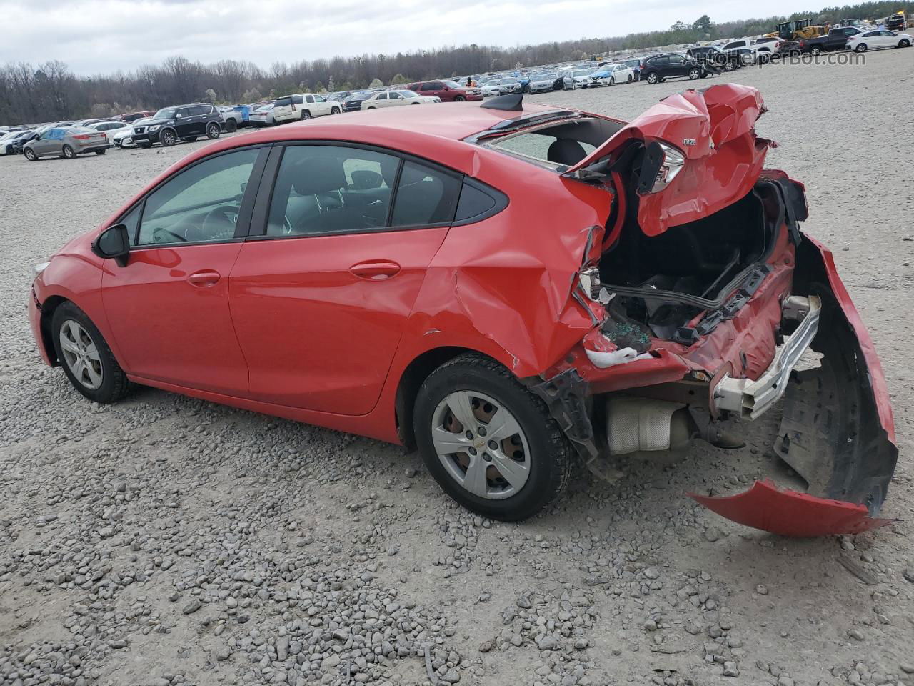 2018 Chevrolet Cruze Ls Red vin: 1G1BC5SM6J7206275