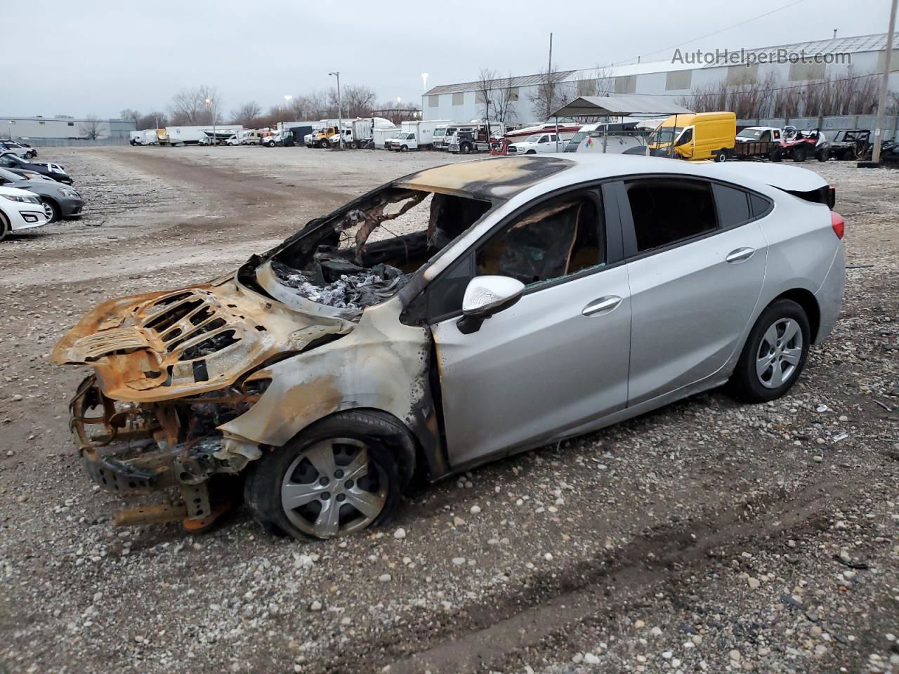 2018 Chevrolet Cruze Ls Silver vin: 1G1BC5SM6J7230205