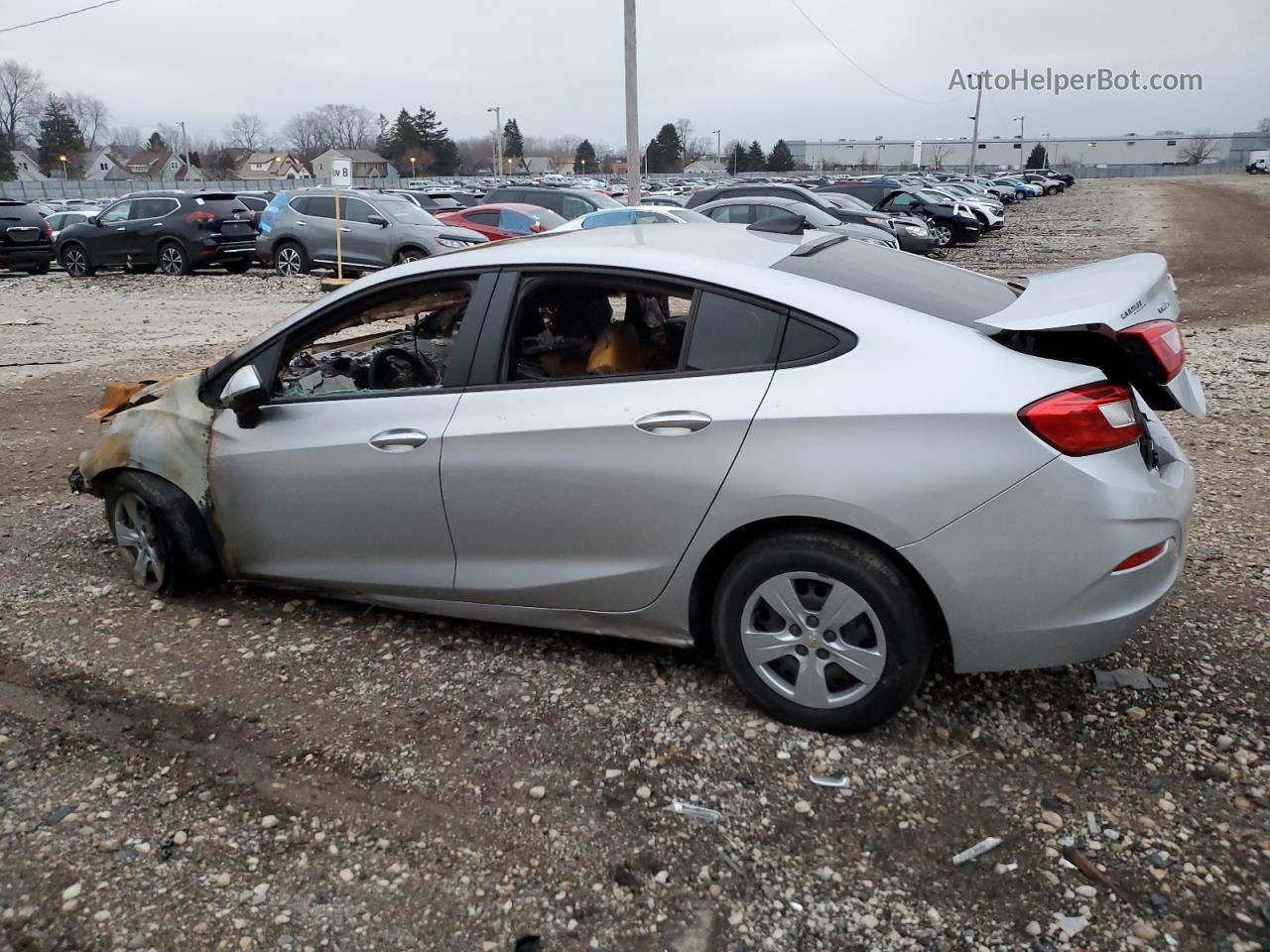 2018 Chevrolet Cruze Ls Silver vin: 1G1BC5SM6J7230205