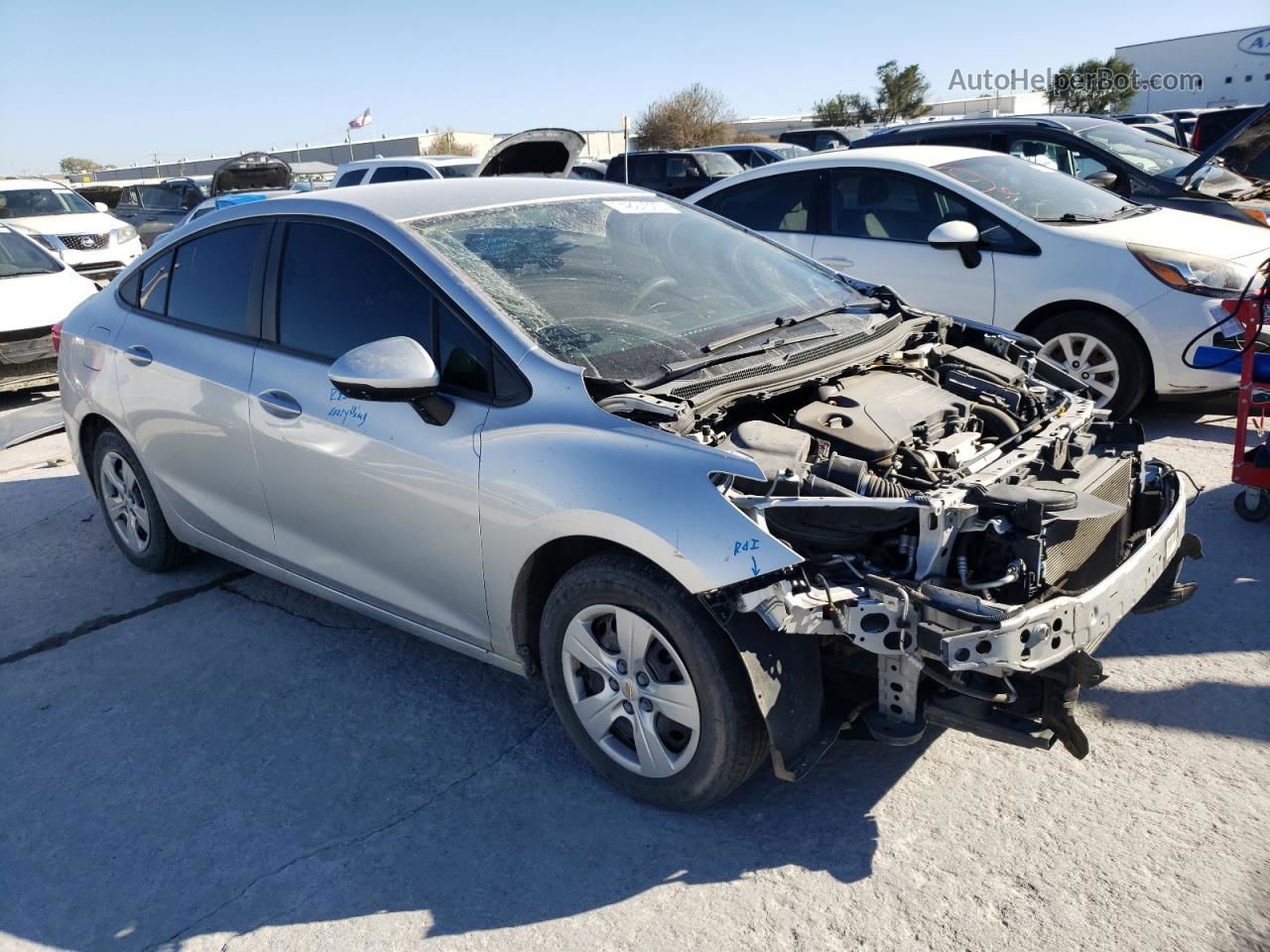 2016 Chevrolet Cruze Ls Silver vin: 1G1BC5SM7G7308001