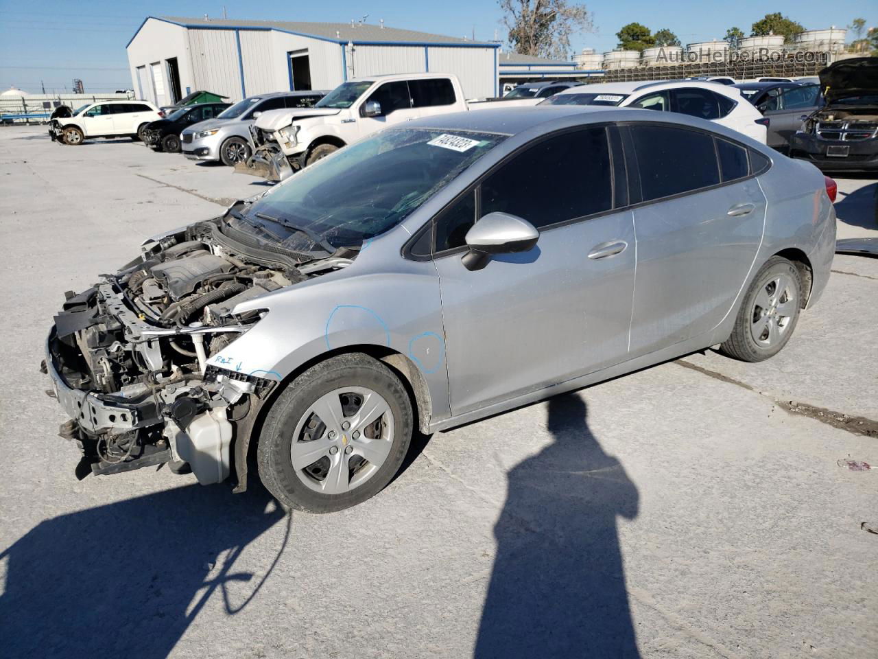 2016 Chevrolet Cruze Ls Silver vin: 1G1BC5SM7G7308001