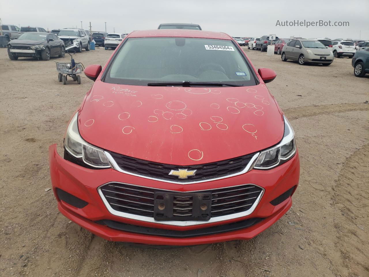 2016 Chevrolet Cruze Ls Red vin: 1G1BC5SM7G7326899