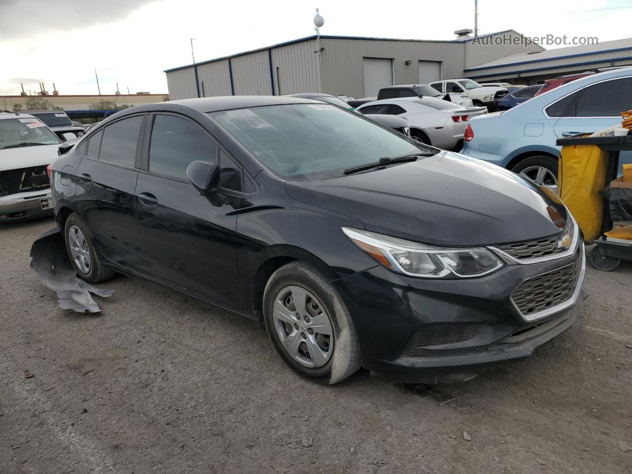 2017 Chevrolet Cruze Ls Black vin: 1G1BC5SM7H7136554