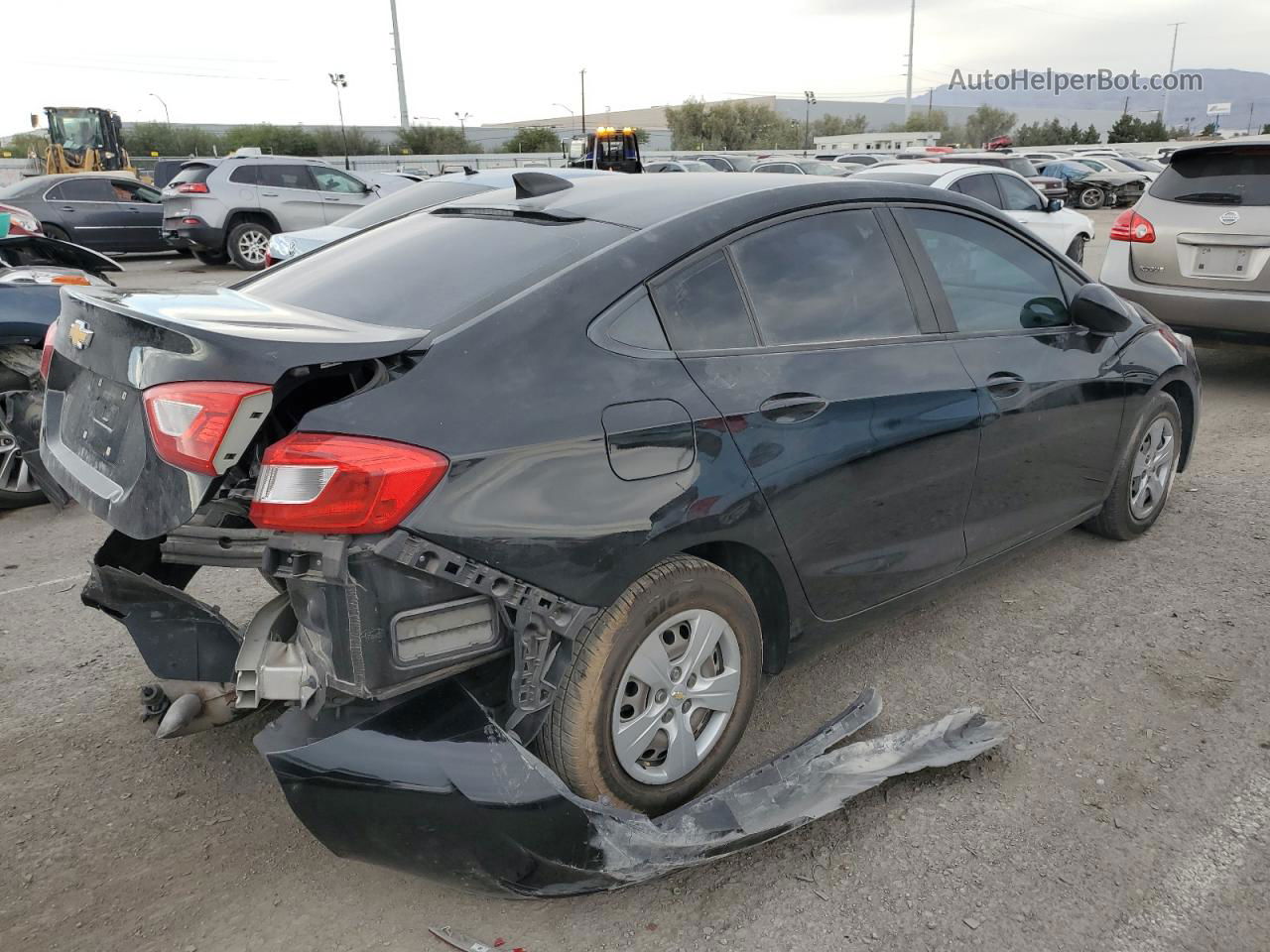 2017 Chevrolet Cruze Ls Black vin: 1G1BC5SM7H7136554