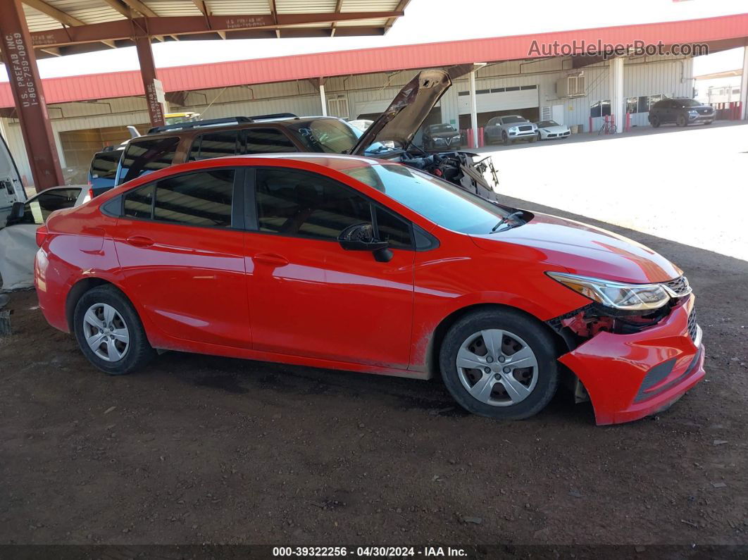 2017 Chevrolet Cruze Ls Auto Red vin: 1G1BC5SM7H7147103