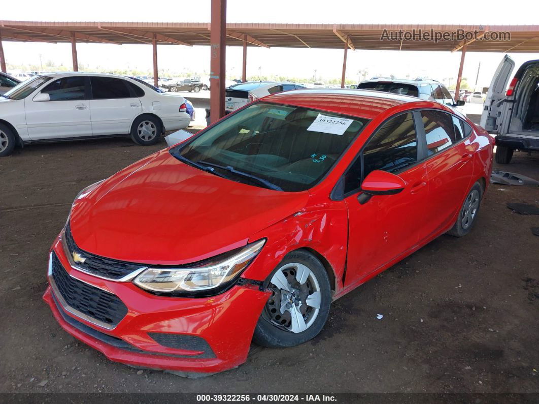 2017 Chevrolet Cruze Ls Auto Red vin: 1G1BC5SM7H7147103