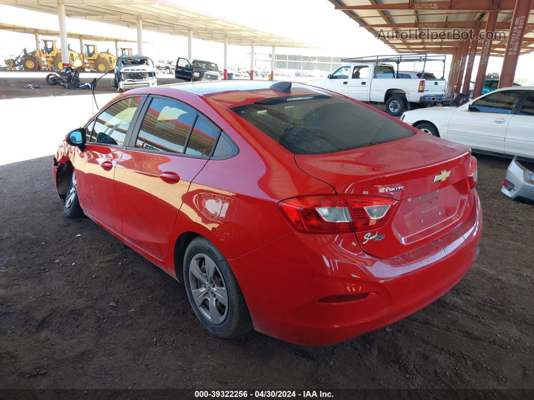 2017 Chevrolet Cruze Ls Auto Red vin: 1G1BC5SM7H7147103