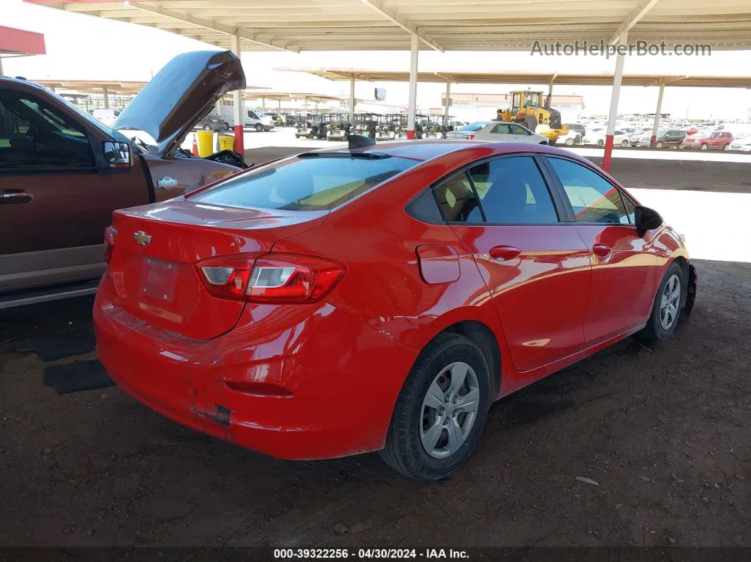 2017 Chevrolet Cruze Ls Auto Red vin: 1G1BC5SM7H7147103