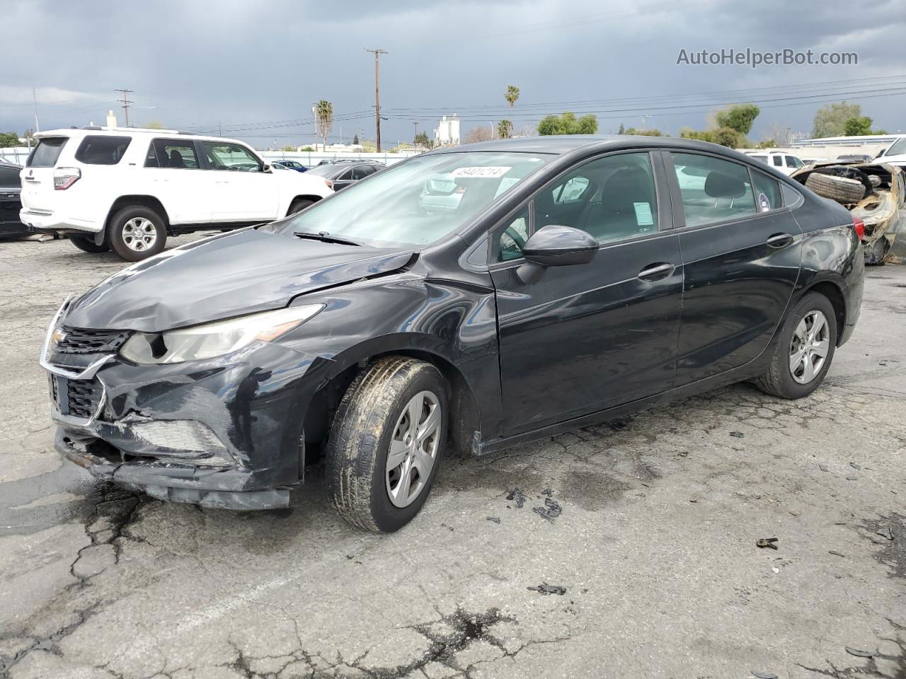 2017 Chevrolet Cruze Ls Black vin: 1G1BC5SM7H7150308