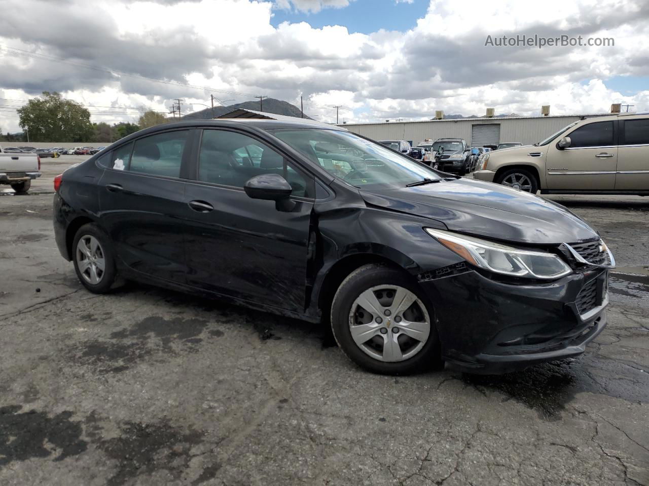 2017 Chevrolet Cruze Ls Black vin: 1G1BC5SM7H7150308