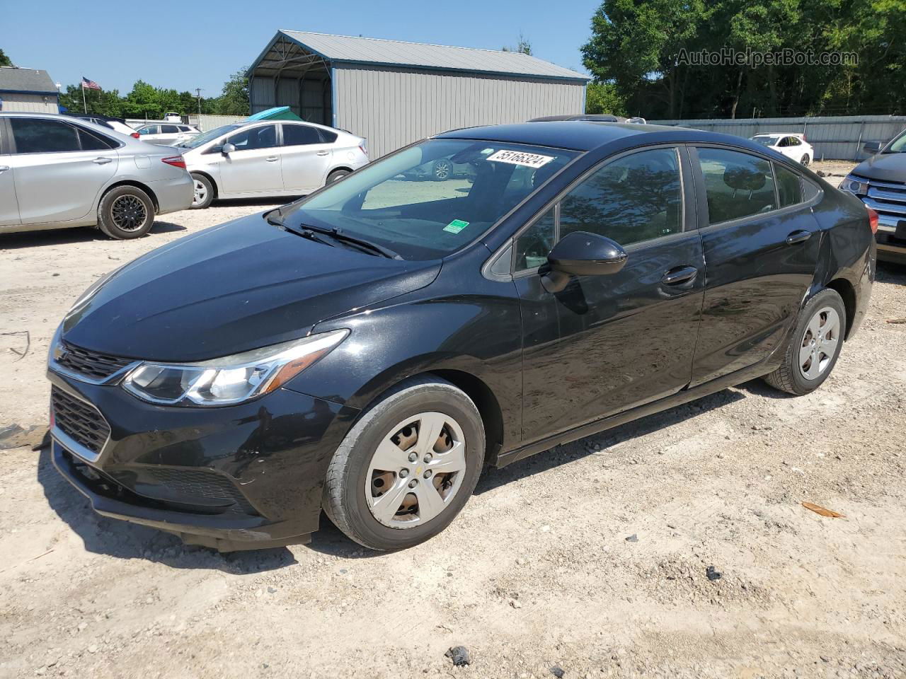 2017 Chevrolet Cruze Ls Black vin: 1G1BC5SM7H7174432