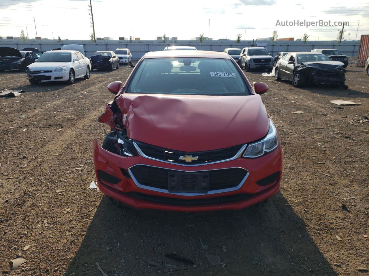 2017 Chevrolet Cruze Ls Red vin: 1G1BC5SM7H7201791